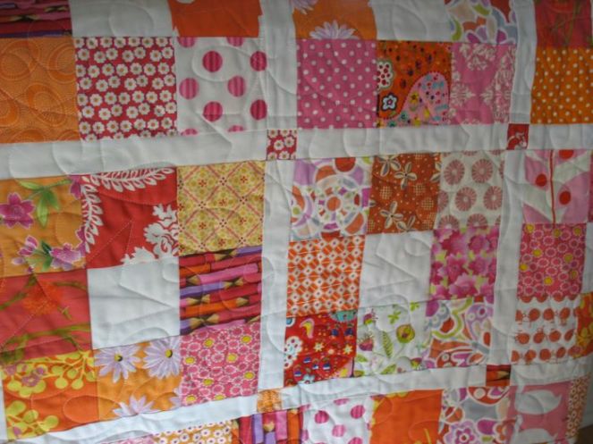 PinkyOrangeQuiltdetail