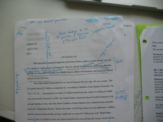 Grading Research Papers