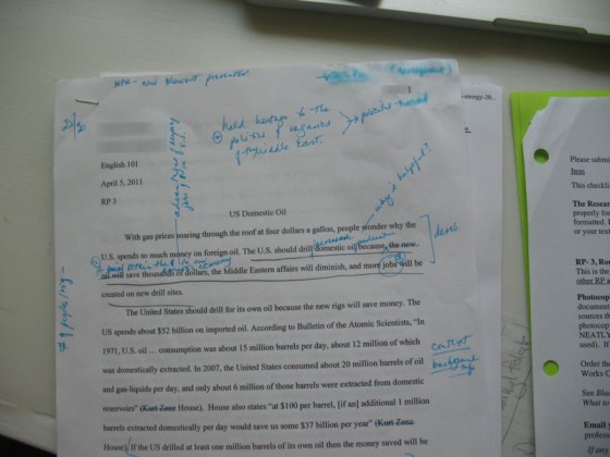 Grading Research Papers