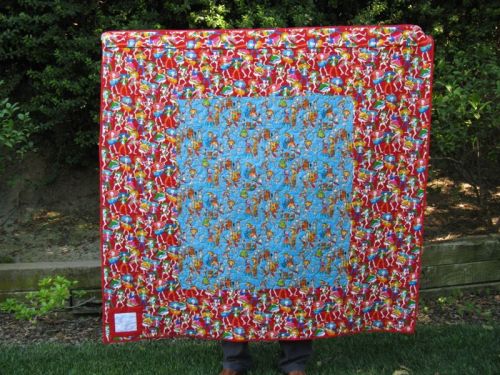 scrappy stars quilt back full