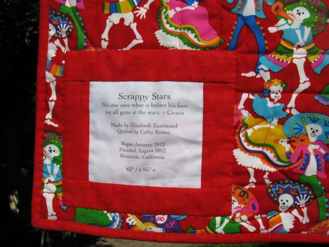 Scrappy Stars quilt label