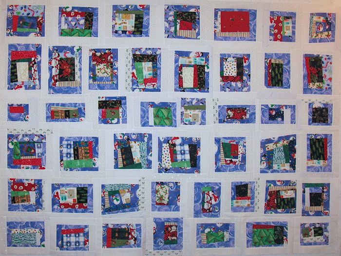 Christmas Wonky Log Cabin2