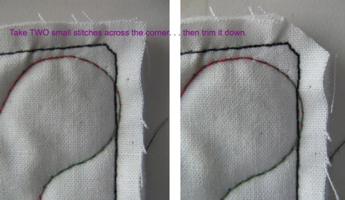 Sewing a Corner
