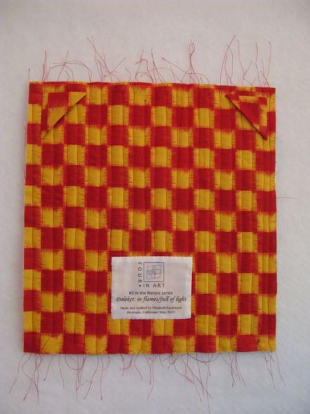 Doleket Art Quilt-back