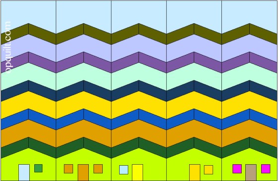 Christine's QuiltSketch labeled