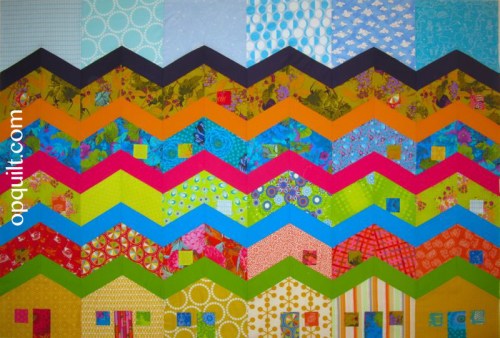 Christine's Row Quilt labeled