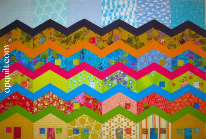 Christine's Row Quilt labeled