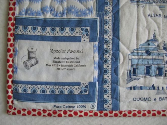 Spoolin Around Quilt Label