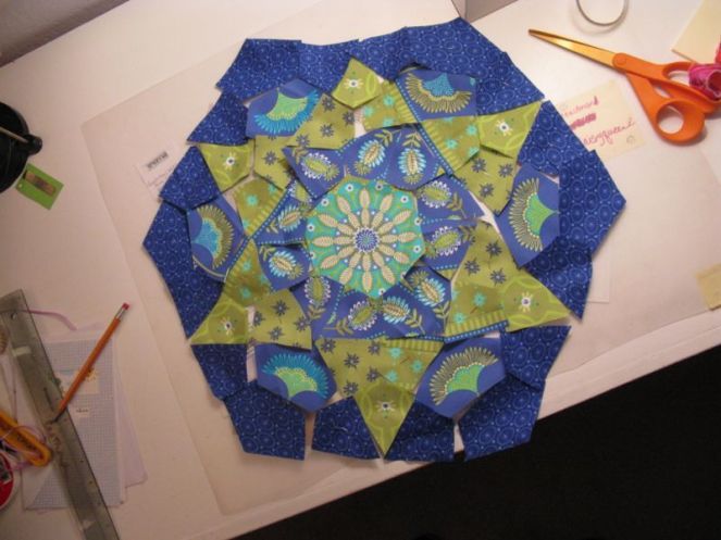 Kaleidoscope first block cut