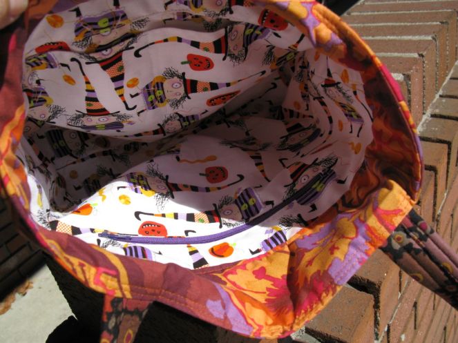 Autumn Tote Bag Interior