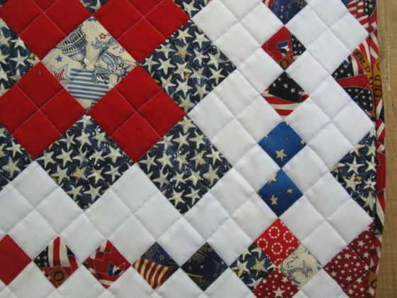America is a Tune_quilt front detail