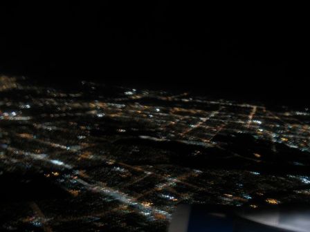 Nighttime Map over USA