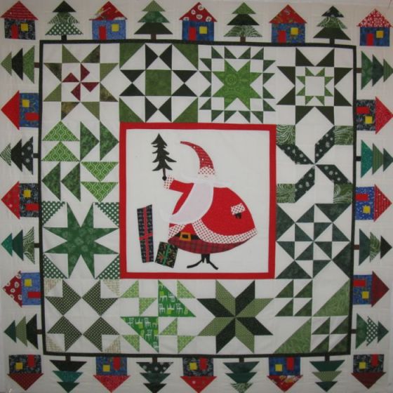 SantasVillage quilt top