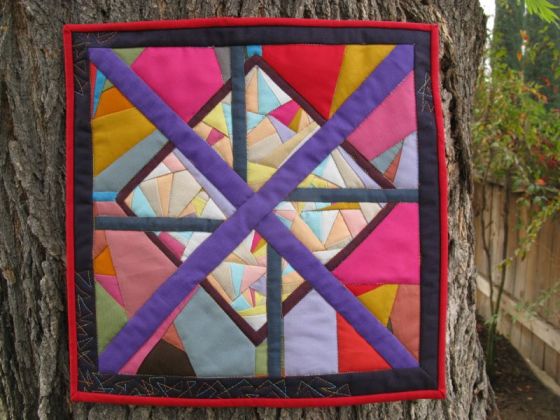 On Line Art Quilt_front2