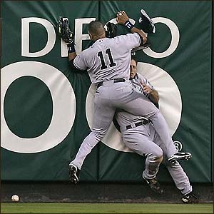 hitting the wall baseball players