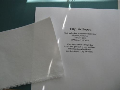 Making a Quilt Label 1