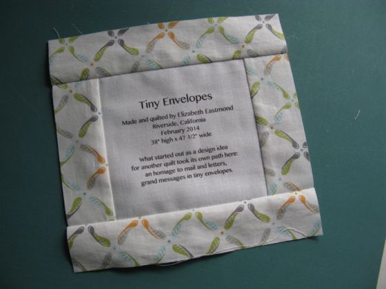 Making a Quilt Label 4