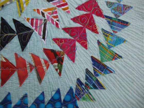 OlympicGeese Quilt_detail