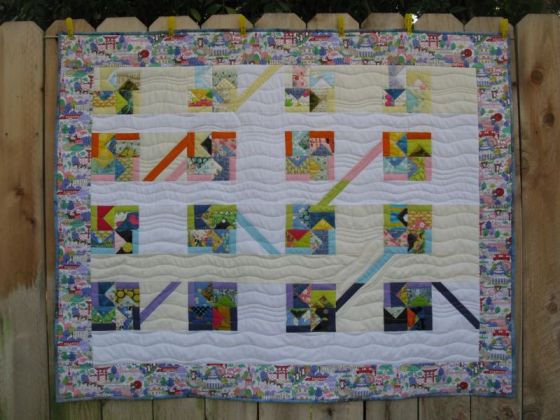 Tiny Envelopes Quilt_front