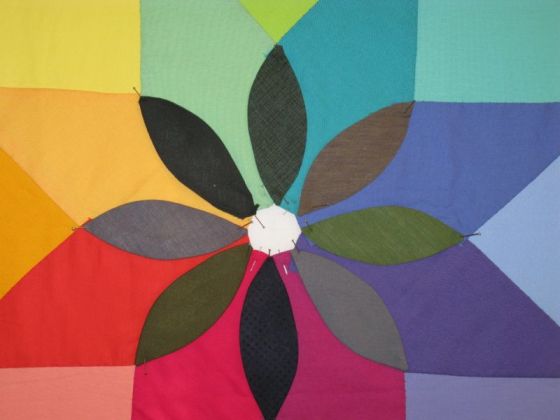 Center Greens of Rainbow Petals