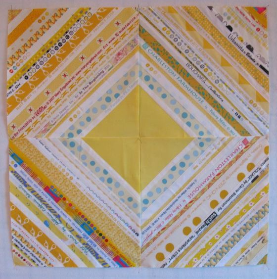 Selvage Quilt Block_yellow