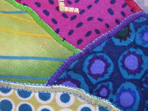 Outlined Satin Stitching