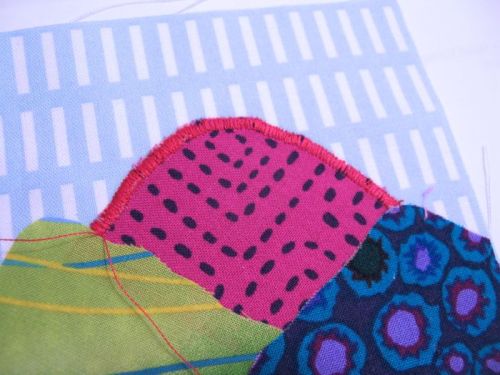 Satin Stitching Changes Art Quilt