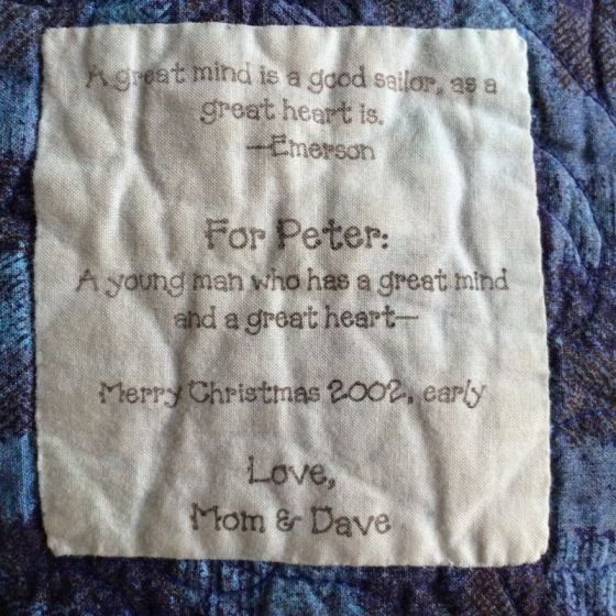 Used Computer-printed label