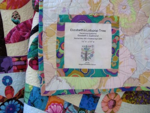 Lollypop Trees Quilt_label