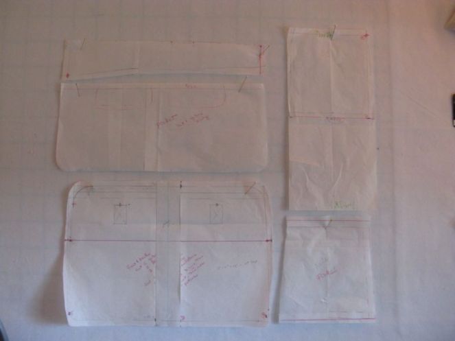 Weekender Pattern Pieces