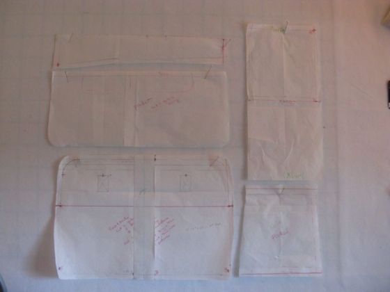 Weekender Pattern Pieces
