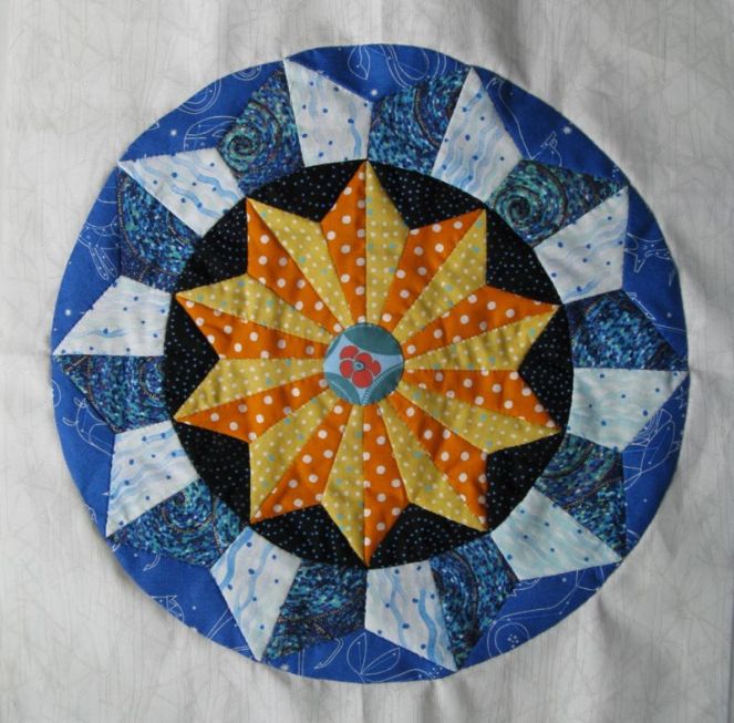 Circles Block #3, EPP Sew-A-Long