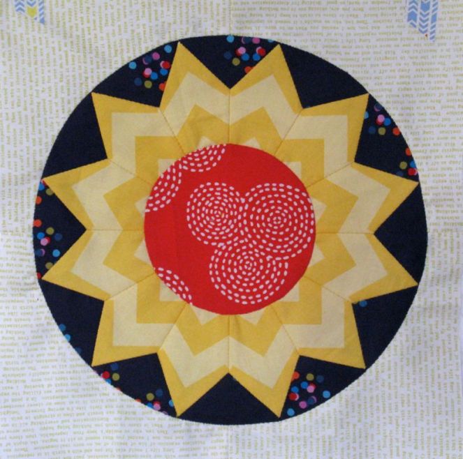 SHINE Circles Block 2, English Paper Piecing