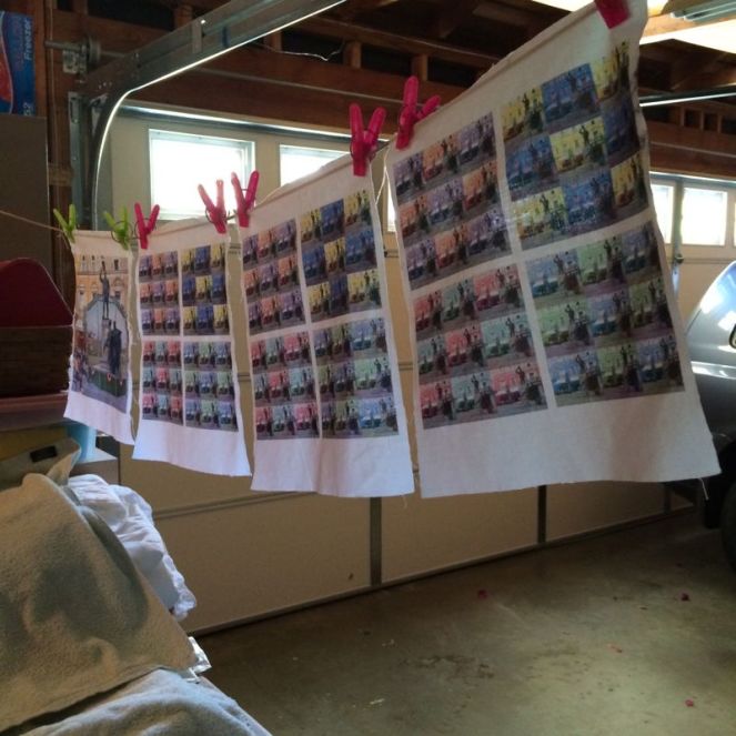 Sheet to Dry in Garage