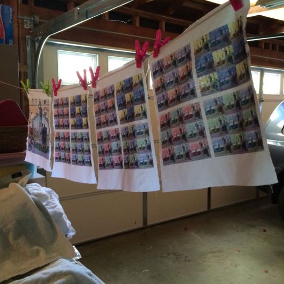 Sheet to Dry in Garage