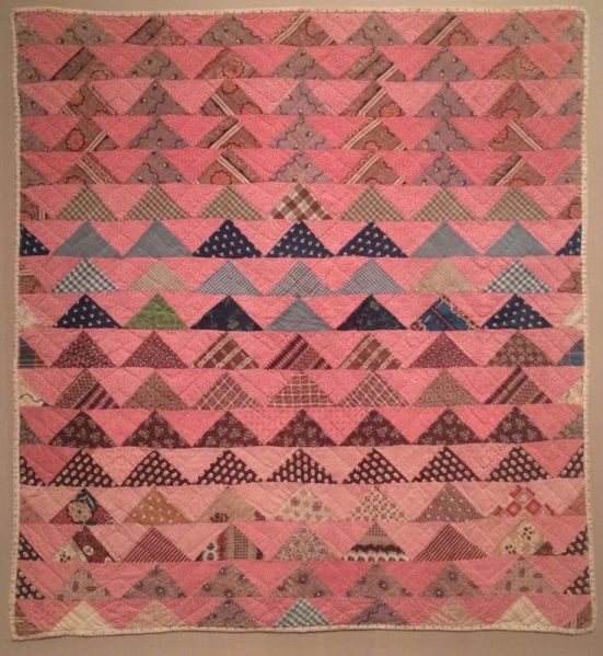 flying geese crib quilt