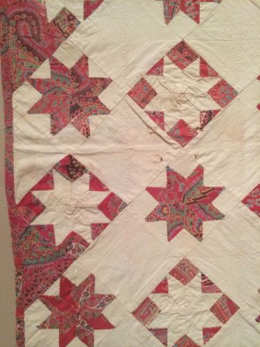 lemoyne star crib quilt detail