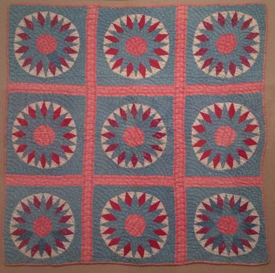 mariner's compass crib quilt