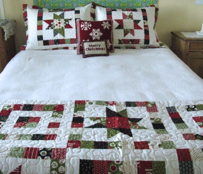Christmas Quilts on Bed2