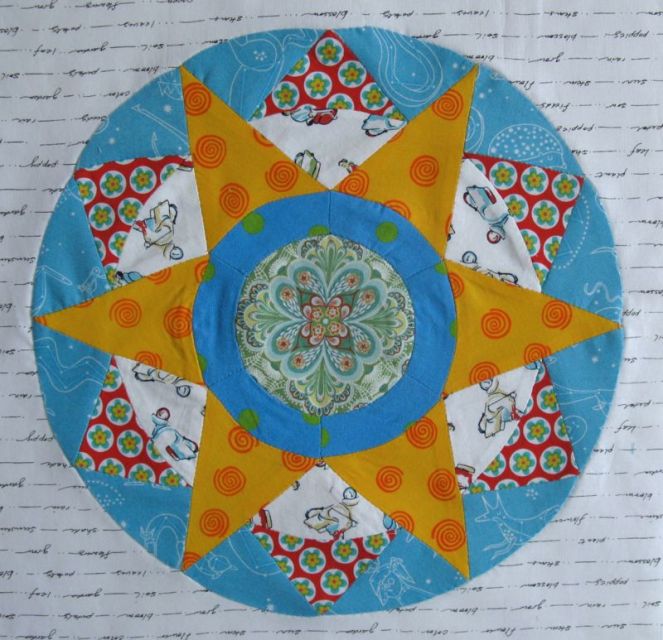 Circles Block #6, EPP Sew-A-Long