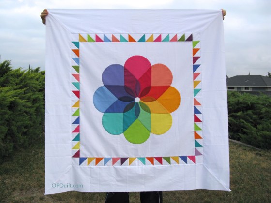 Colorwheeel Blossom_quilt top