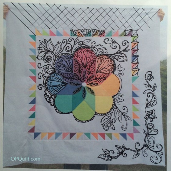 Colorwheel Blossom_quilting