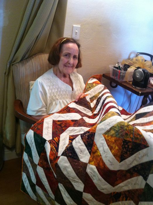 Lora receiving quilt