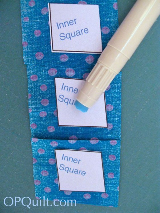 Circle Block 8_using a glue stick
