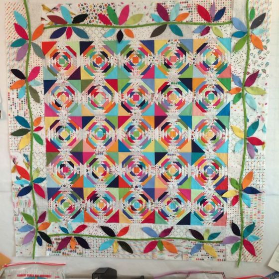 Pineapple Quilt Before