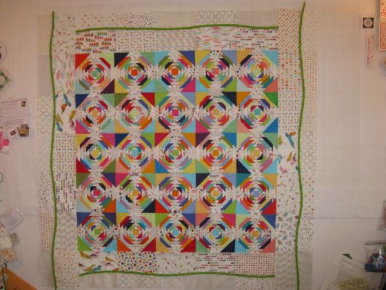 Pineapple quilt Borders Flipped