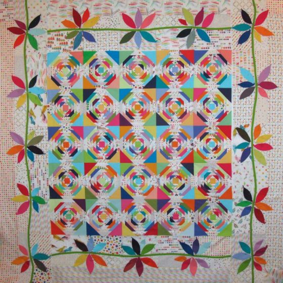 PIneapple Quilt in Process Jan12