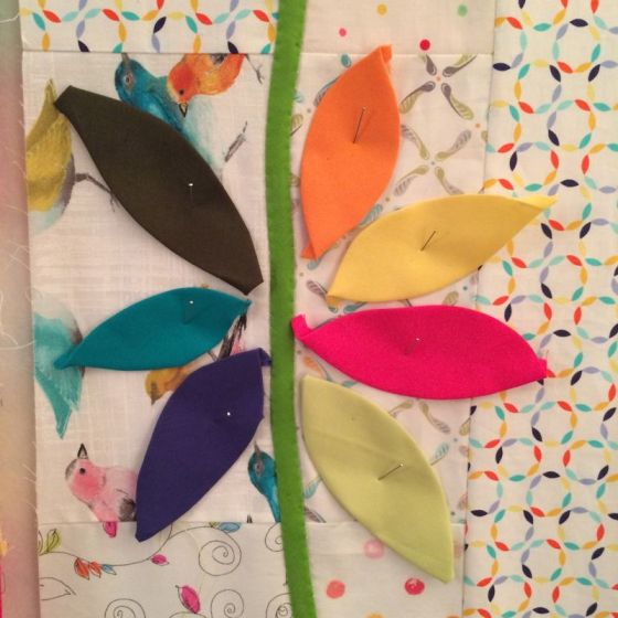 Pineapple Quilt leaves