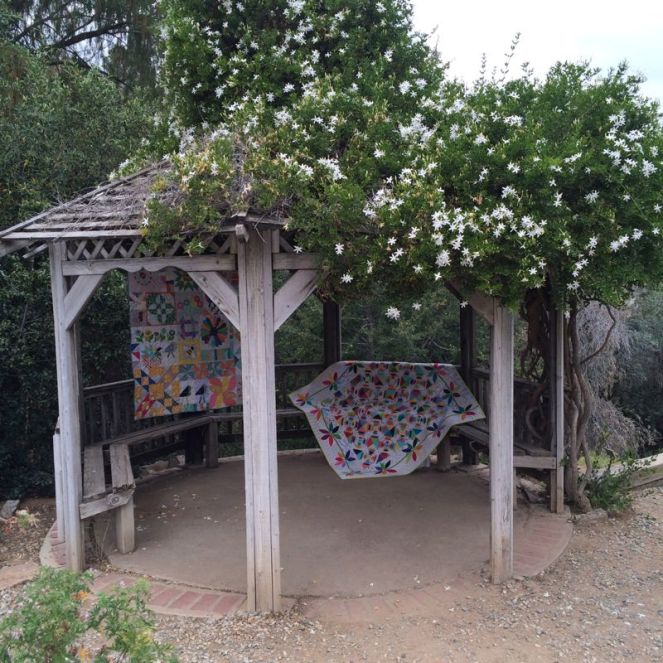 Gazebo with two quilts