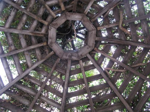 Looking up into the cupola